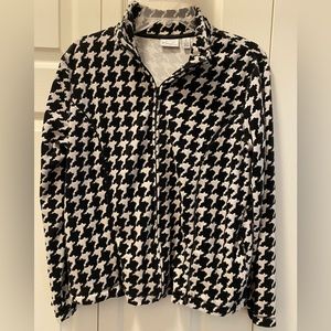 Kim Rogers Lightweight Houndstooth Jacket Size medium